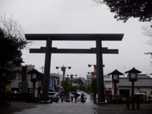 鹿島神宮大鳥居　逆光