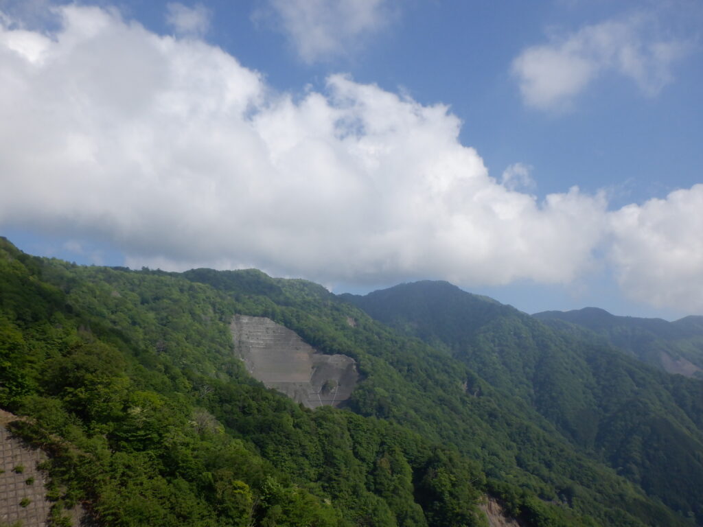 地点★から山伏山方面